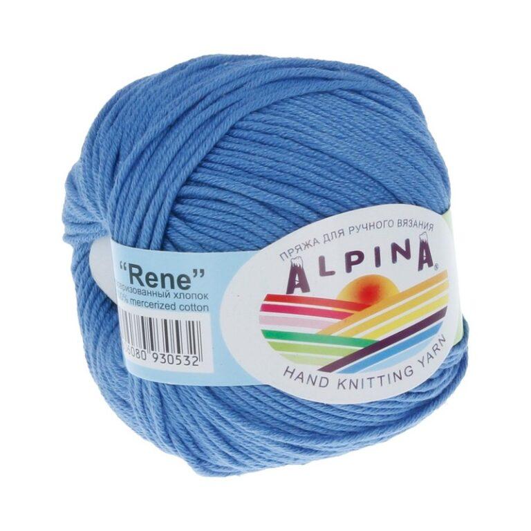 Пряжа для вязания ALPINA «RENE» (№087) Бледно-синий