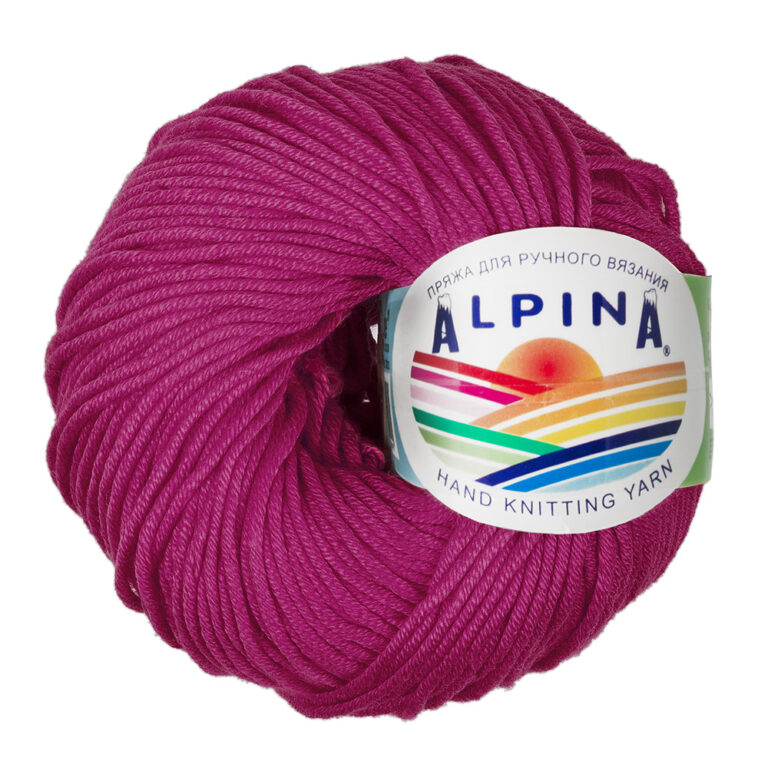 Пряжа для вязания ALPINA «RENE» (№1042) Ярко-сиреневый