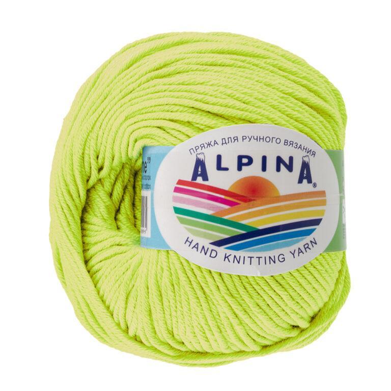 Пряжа для вязания ALPINA «RENE» (№113) Ярко-салатовый