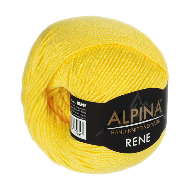 Пряжа для вязания ALPINA «RENE» (№179) Ярко-желтый