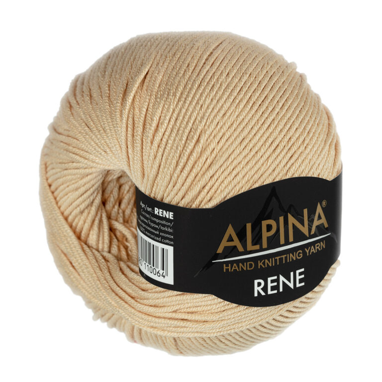 Пряжа для вязания ALPINA «RENE» (№208) Бежевый
