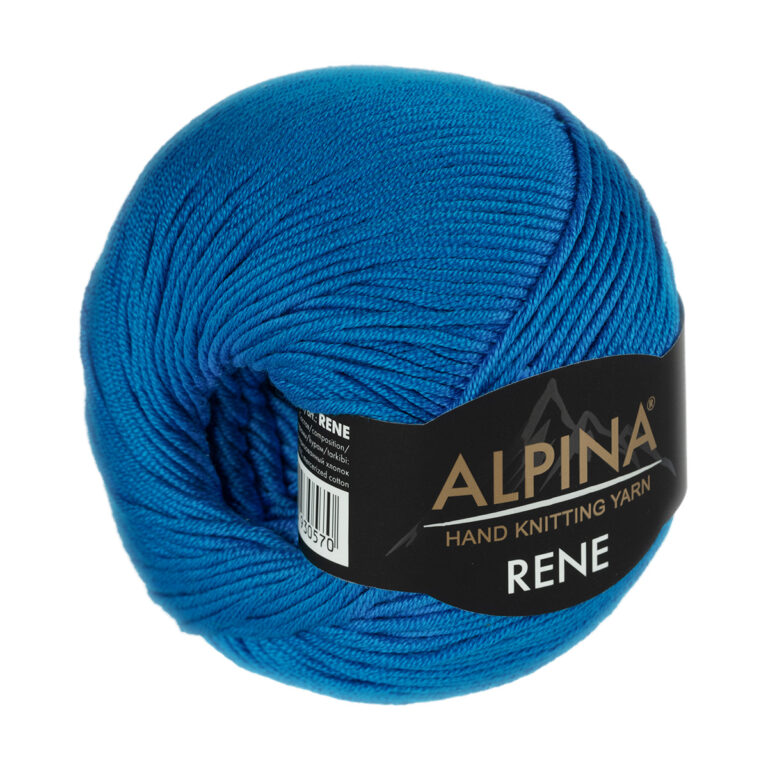 Пряжа для вязания ALPINA «RENE» (№220) Ярко-синий