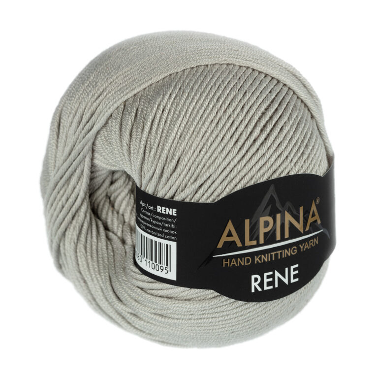 Пряжа для вязания ALPINA «RENE» (№231) Светло-серый