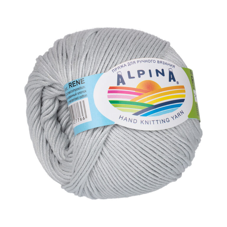 Пряжа для вязания ALPINA «RENE» (№478) Бледно-серый