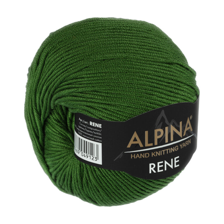 Пряжа для вязания ALPINA «RENE» (№987) Темно-зеленый