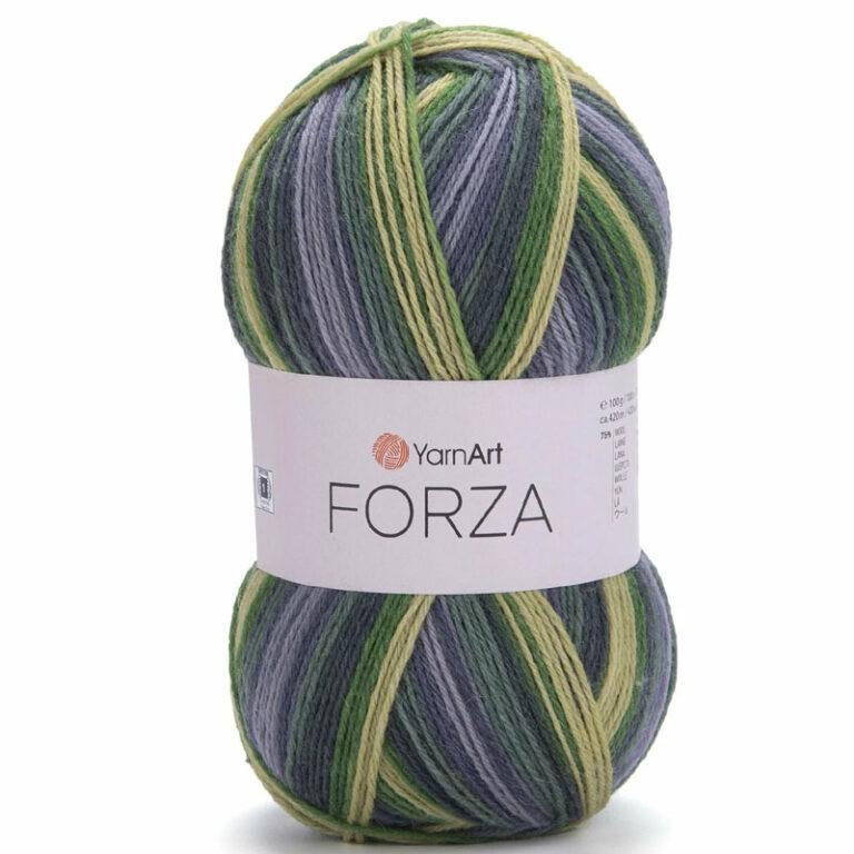 Пряжа для вязания YARNART «FORZA» (№2505) Липа/зеленый/полынь