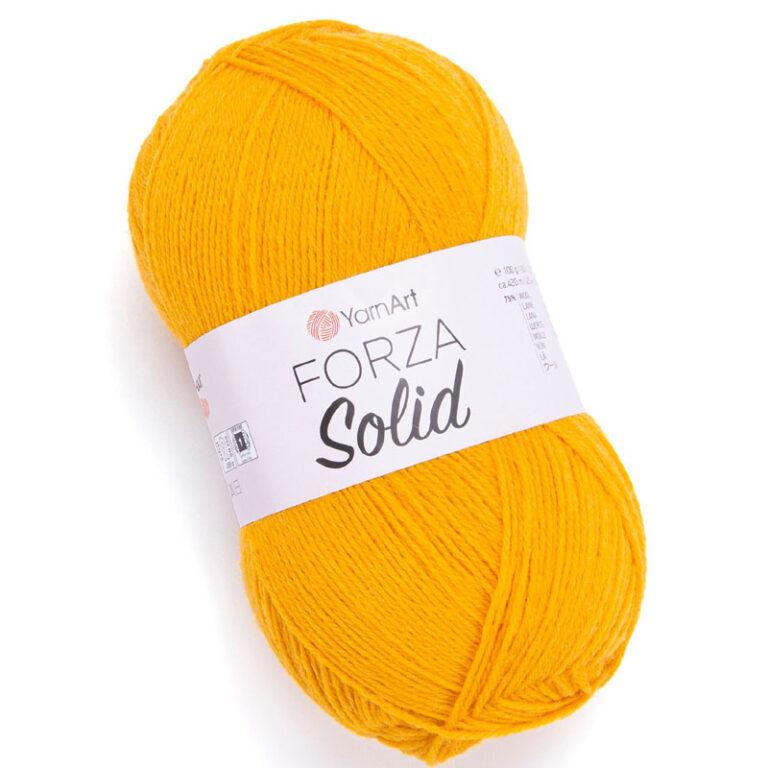Пряжа для вязания YARNART «FORZA SOLID» (№4610) Шафран
