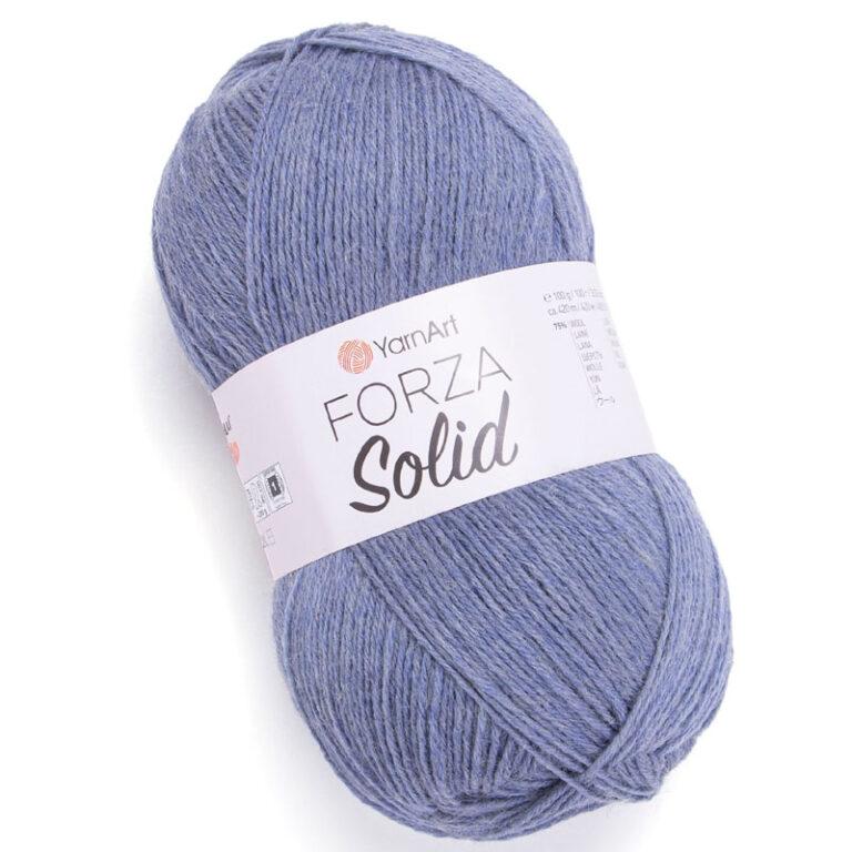 Пряжа для вязания YARNART «FORZA SOLID» (№4614) Серо-синий