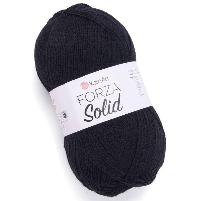 Пряжа для вязания YARNART «FORZA SOLID» (№4621) Черный