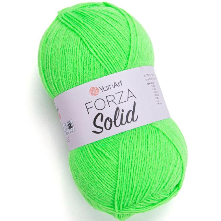 Пряжа для вязания YARNART «FORZA SOLID» (№4629) Неоново-зеленый