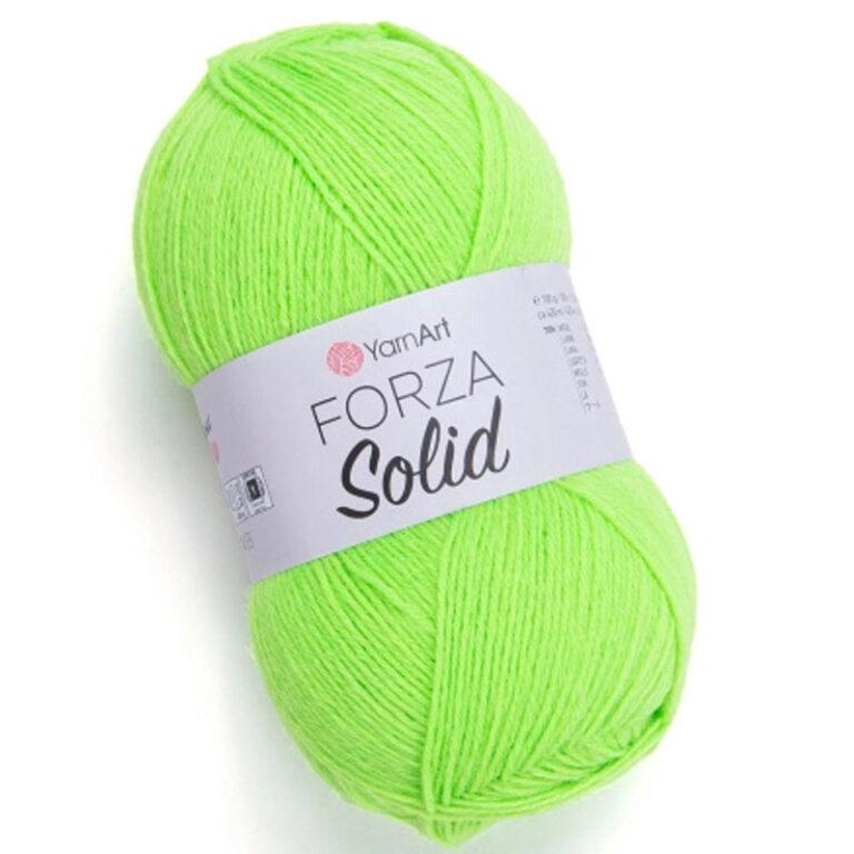 Пряжа для вязания YARNART «FORZA SOLID» (№4630) Неоново-лайм