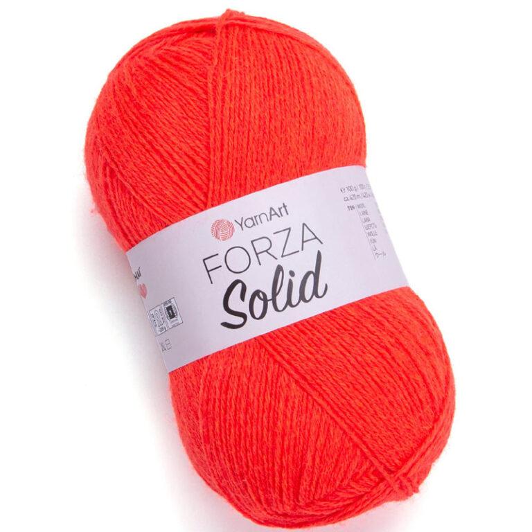 Пряжа для вязания YARNART «FORZA SOLID» (№4644) Ярко-алый