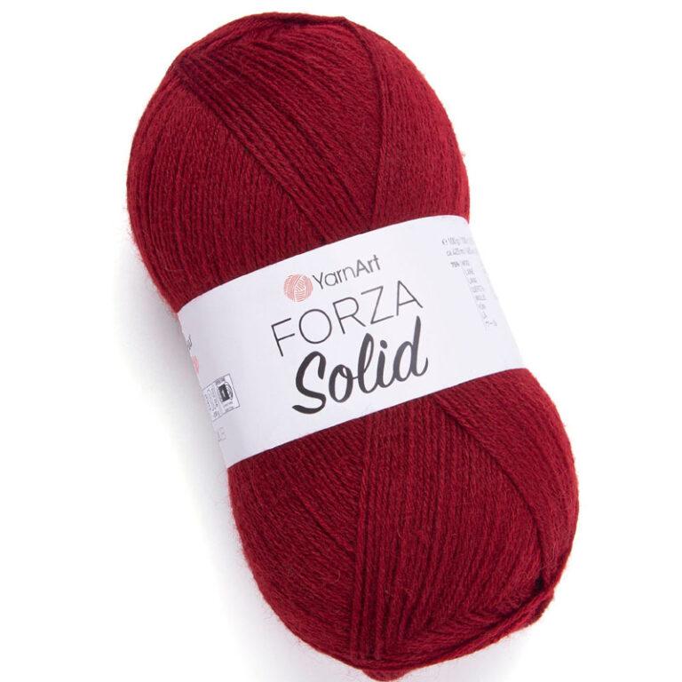 Пряжа для вязания YARNART «FORZA SOLID» (№4646) Бордо