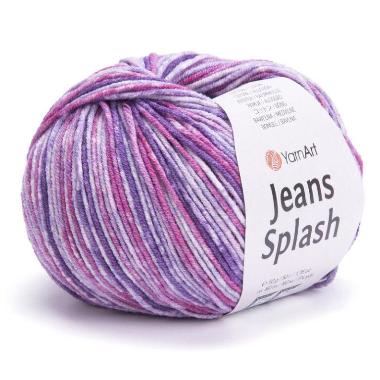 Пряжа для вязания YARNART «JEANS SPLASH» (№949) Сирень/лаванда
