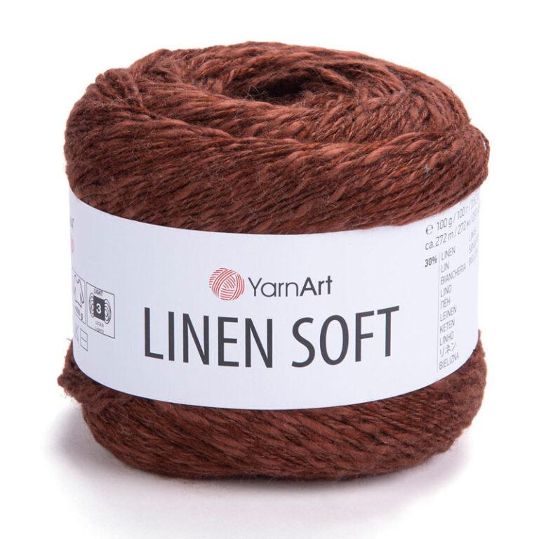 Пряжа для вязания YARNART «LINEN SOFT» (№7309) Каштановый