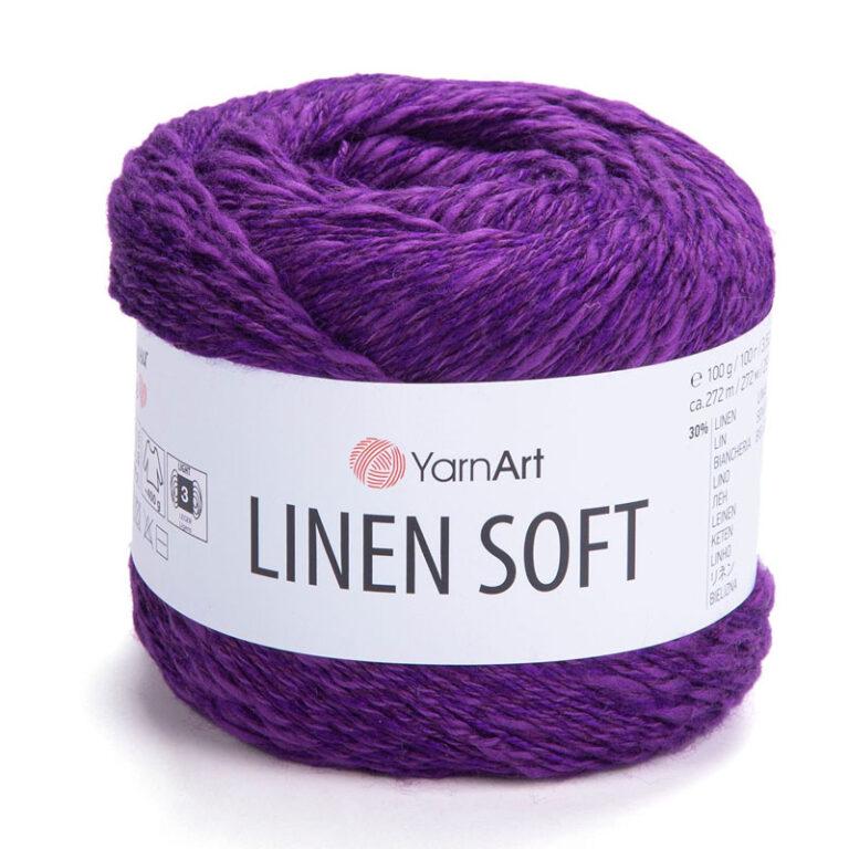 Пряжа для вязания YARNART «LINEN SOFT» (№7324) Фиолетовый