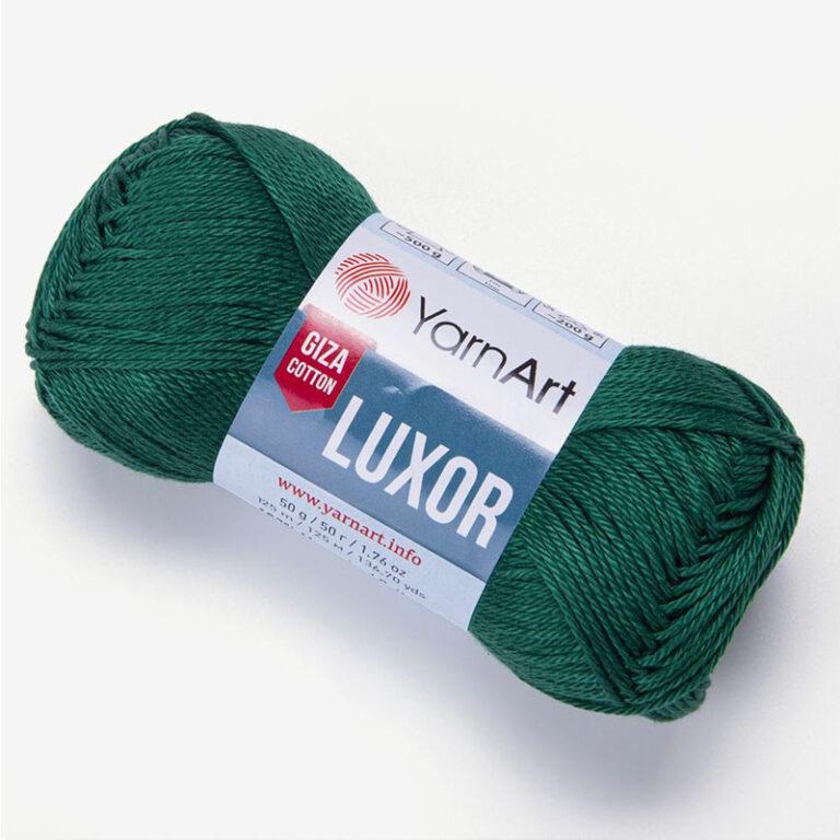 Пряжа для вязания YARNART «LUXOR» (№1235) Темно-зеленый