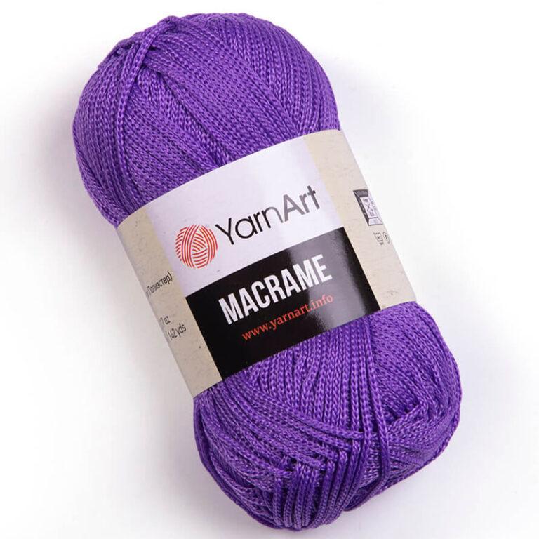 Пряжа для вязания YARNART «MACRAME» (№135) Темная сирень