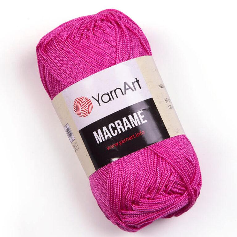 Пряжа для вязания YARNART «MACRAME» (№140) Фуксия