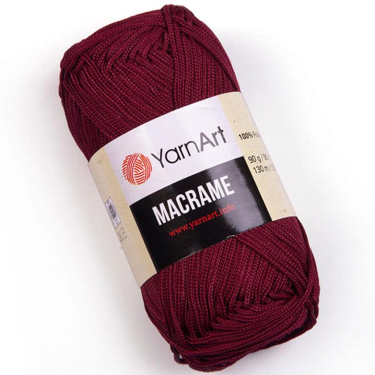 Пряжа для вязания YARNART «MACRAME» (№145) Бордо