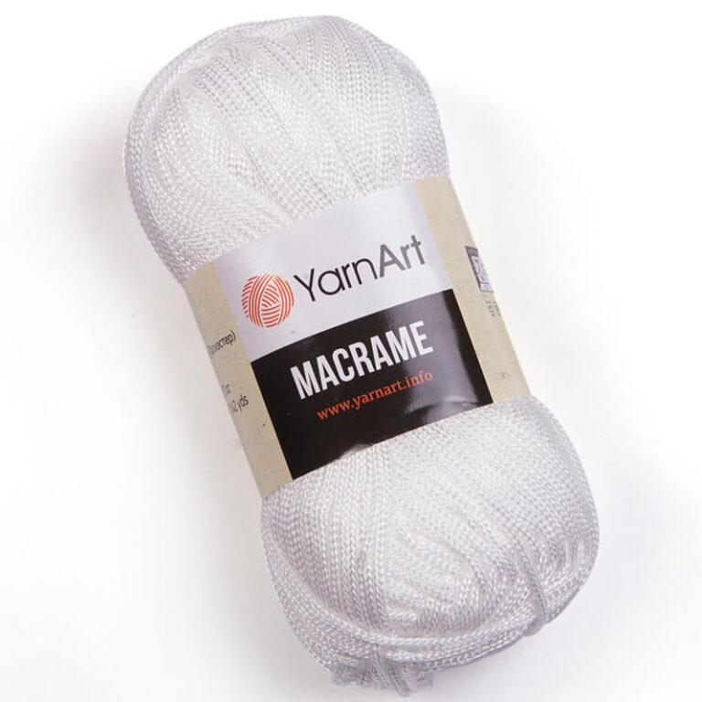 Пряжа для вязания YARNART «MACRAME» (№154) Белый