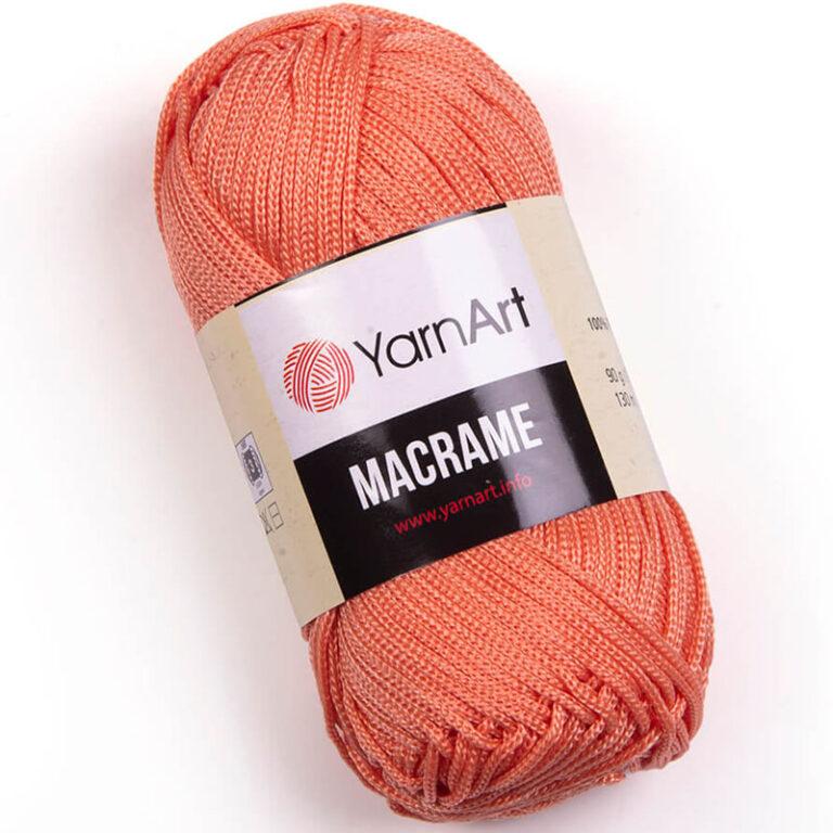 Пряжа для вязания YARNART «MACRAME» (№160) Светло-оранжевый