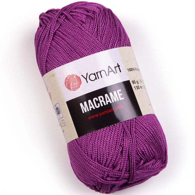 Пряжа для вязания YARNART «MACRAME» (№161) Темная орхидея