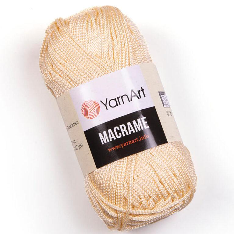 Пряжа для вязания YARNART «MACRAME» (№165) Кремовый