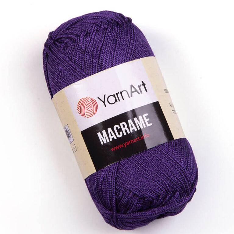 Пряжа для вязания YARNART «MACRAME» (№167) Чернильный