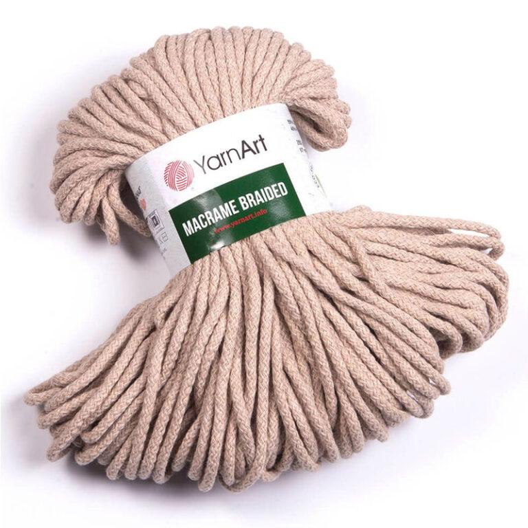 Пряжа для вязания YARNART «MACRAME BRAIDED» (№753) Молочно-бежевый