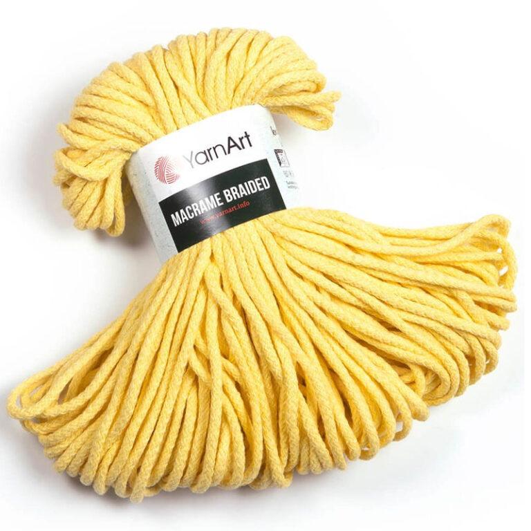 Пряжа для вязания YARNART «MACRAME BRAIDED» (№754) Желтый