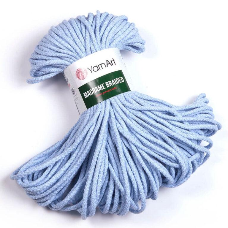 Пряжа для вязания YARNART «MACRAME BRAIDED» (№760) Голубой