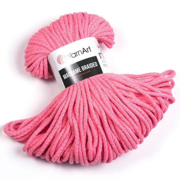 Пряжа для вязания YARNART «MACRAME BRAIDED» (№762) Розовый