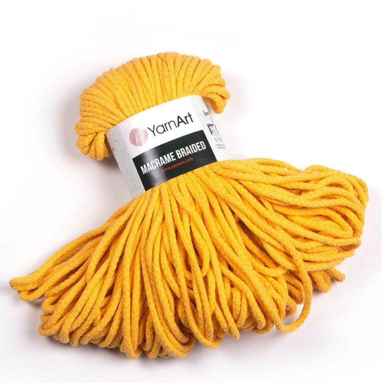 Пряжа для вязания YARNART «MACRAME BRAIDED» (№764) Желтый