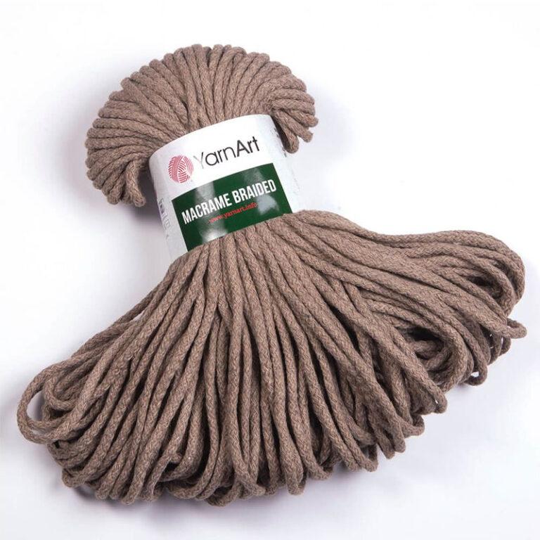 Пряжа для вязания YARNART «MACRAME BRAIDED» (№768) Кофе с молоком