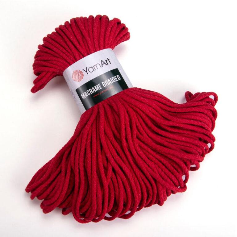 Пряжа для вязания YARNART «MACRAME BRAIDED» (№773) Красный