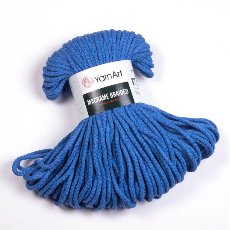 Пряжа для вязания YARNART «MACRAME BRAIDED» (№786) Синий