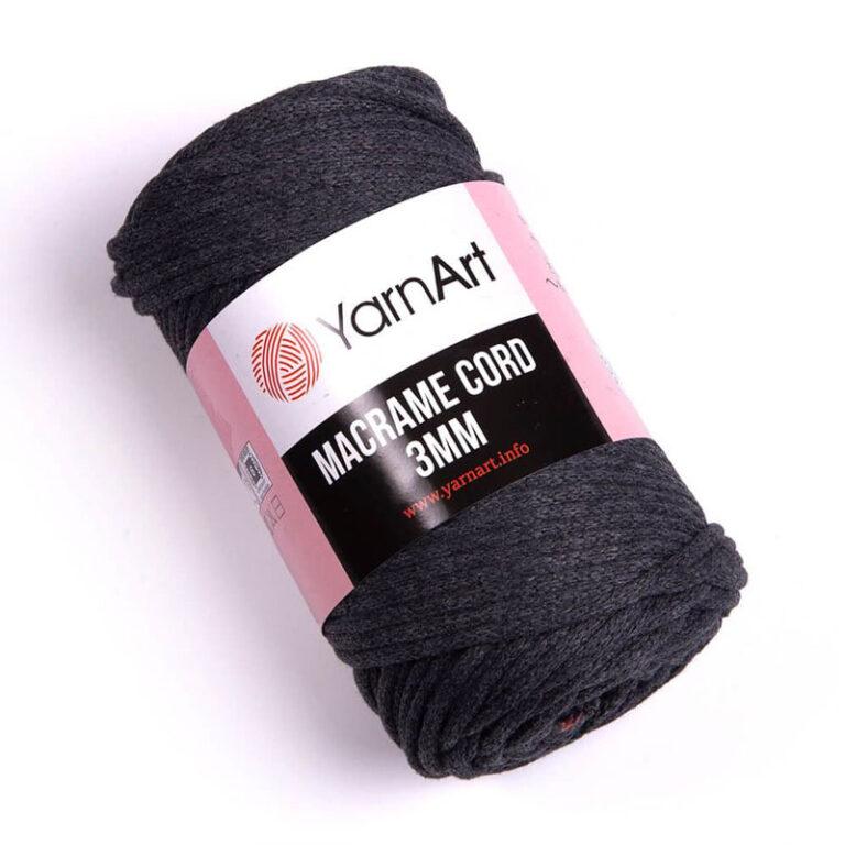 Пряжа для плетения YARNART «MACRAME CORD 3MM» (№758) Маренго