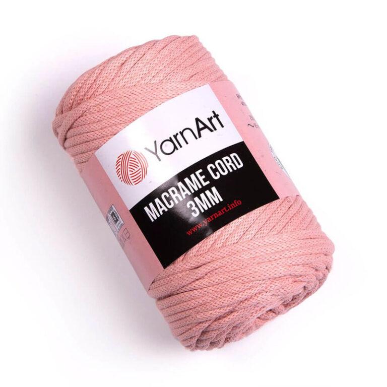 Пряжа для плетения YARNART «MACRAME CORD 3MM» (№767) Коралловый
