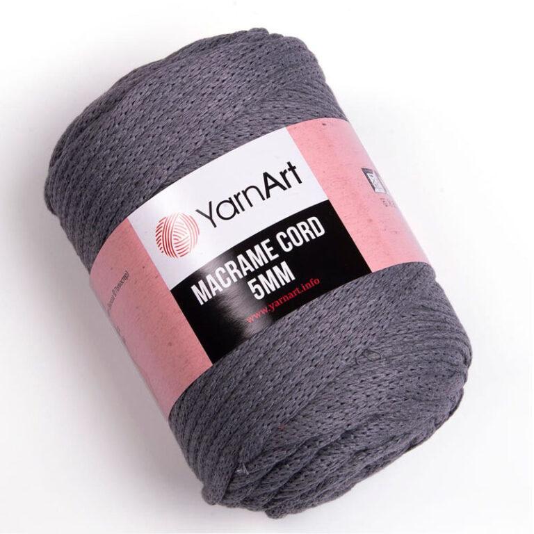Пряжа для плетения YARNART «MACRAME CORD 5MM» (№774) Серый