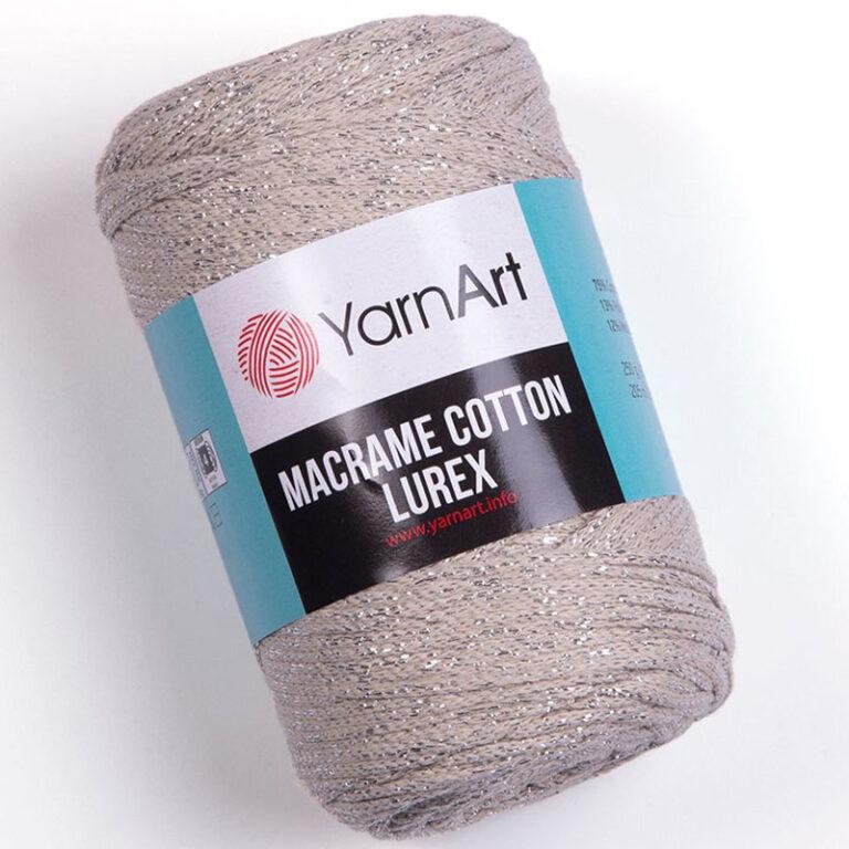 Пряжа для вязания YARNART «MACRAME COTTON LUREX» (№725) Бежевый