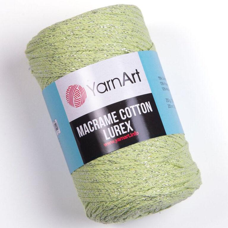Пряжа для вязания YARNART «MACRAME COTTON LUREX» (№726) Лайм