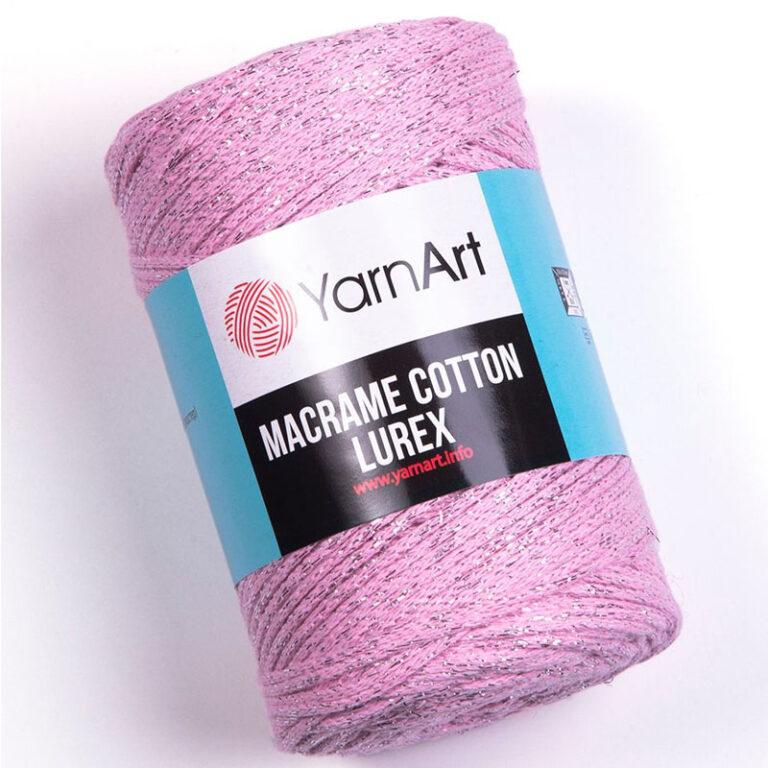 Пряжа для вязания YARNART «MACRAME COTTON LUREX» (№732) Розовый