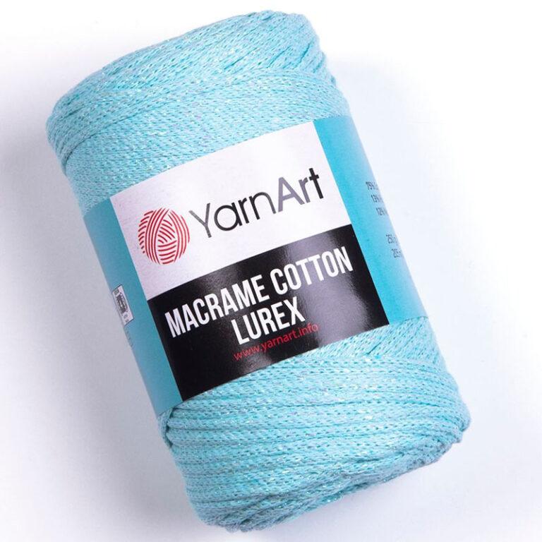 Пряжа для вязания YARNART «MACRAME COTTON LUREX» (№738) Мята