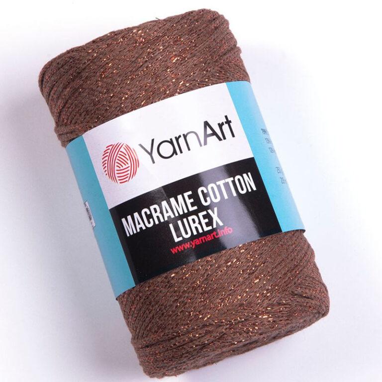 Пряжа для вязания YARNART «MACRAME COTTON LUREX» (№742) Коричневый