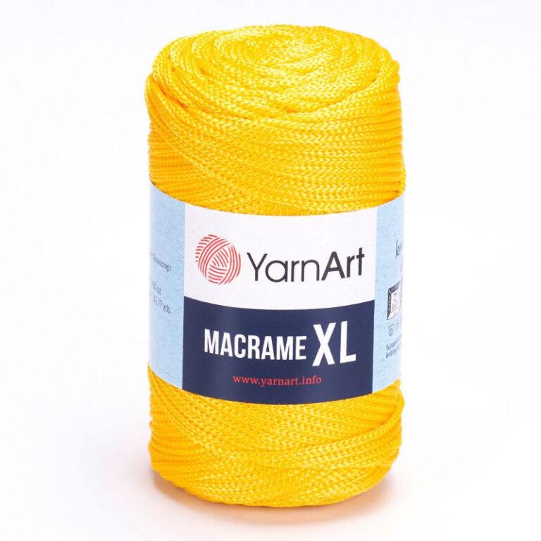 Пряжа (шнур) для вязания YARNART «MACRAME XL» (№142) Желтый