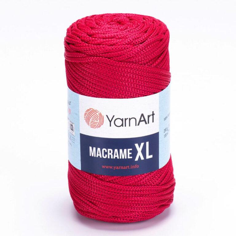 Пряжа (шнур) для вязания YARNART «MACRAME XL» (№143) Малиново-Красный