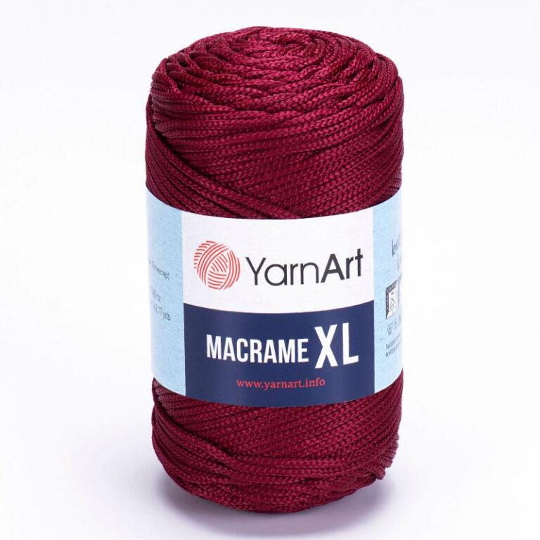 Пряжа (шнур) для вязания YARNART «MACRAME XL» (№145) Бордо