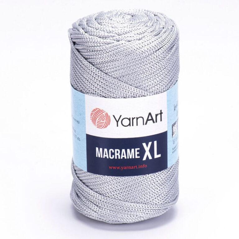 Пряжа (шнур) для вязания YARNART «MACRAME XL» (№149) Светло-Серый