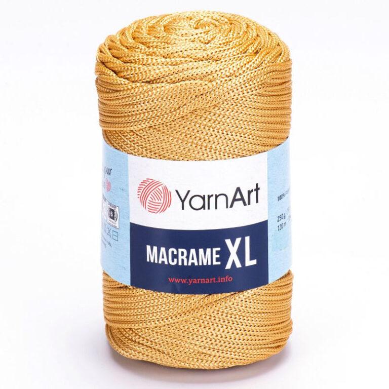 Пряжа (шнур) для вязания YARNART «MACRAME XL» (№155) Золотистый